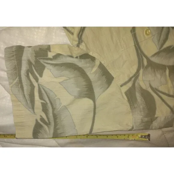 Vintage Kona Kai Silk Cotton Blend Hawaiian Tropical Shirt Size XL Button Up - Picture 9 of 9